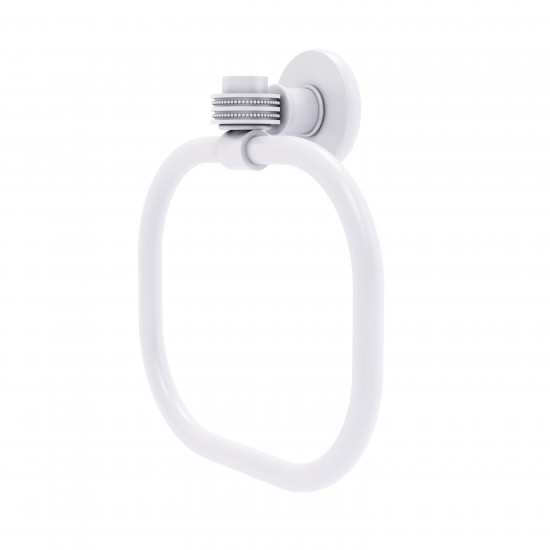 Allied Brass Continental Collection Towel Ring with Dotted Accents