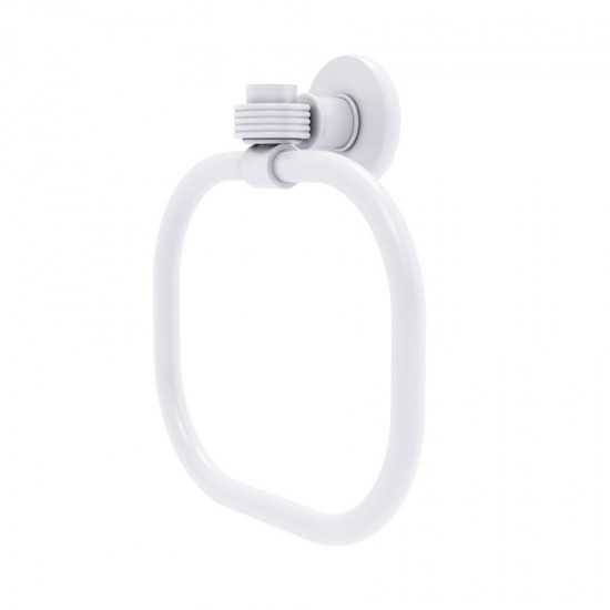 Allied Brass Continental Collection Towel Ring with Groovy Accents