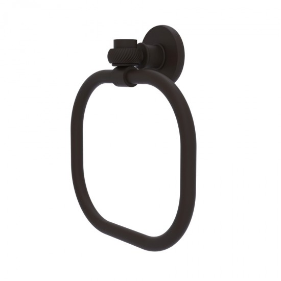 Allied Brass Continental Collection Towel Ring with Twist Accents