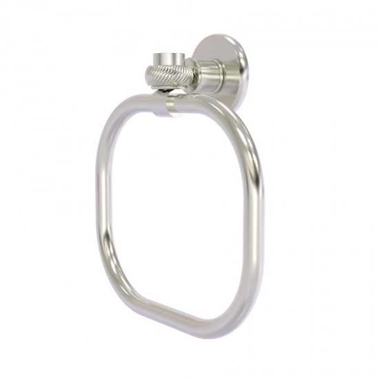 Allied Brass Continental Collection Towel Ring with Twist Accents