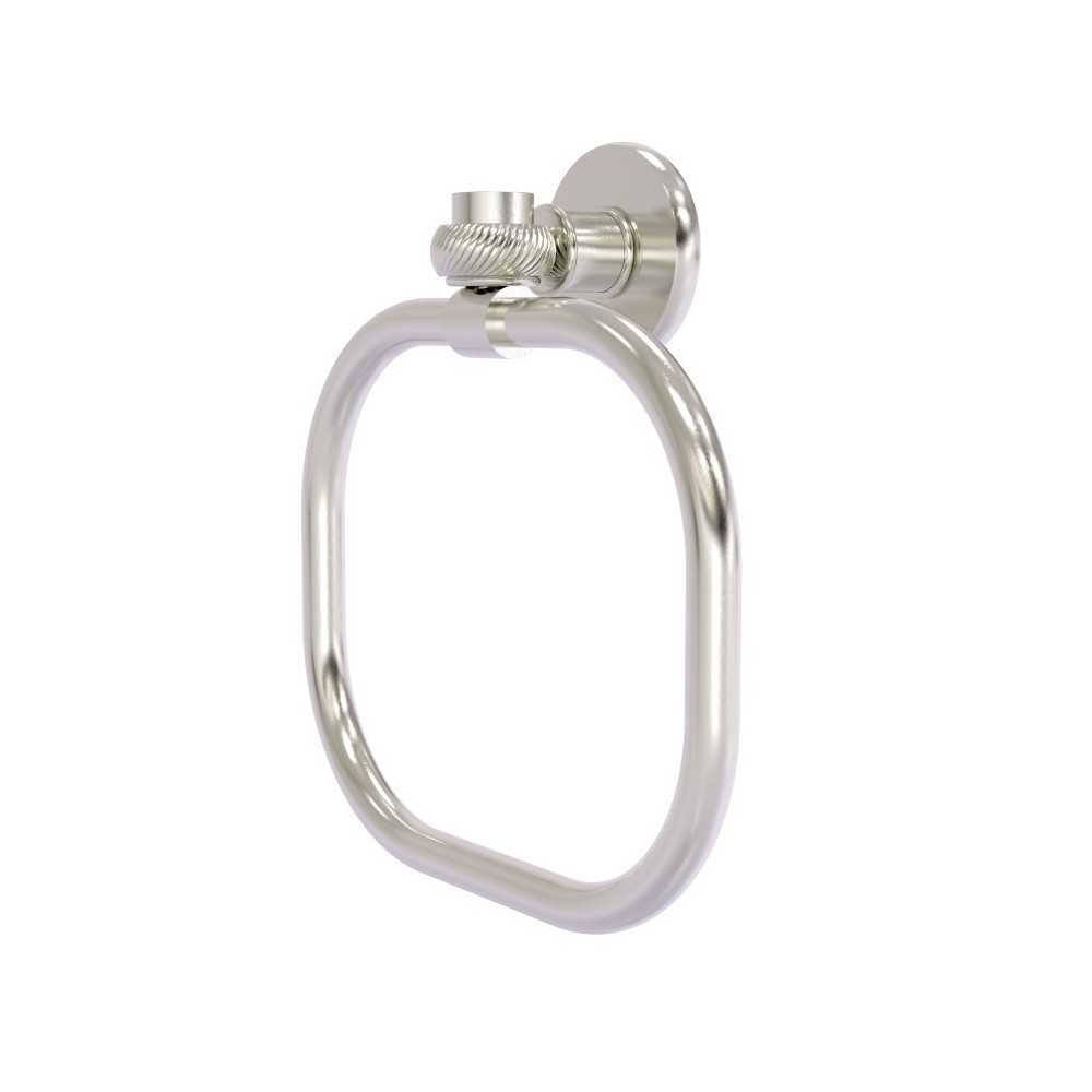 Allied Brass Continental Collection Towel Ring with Twist Accents