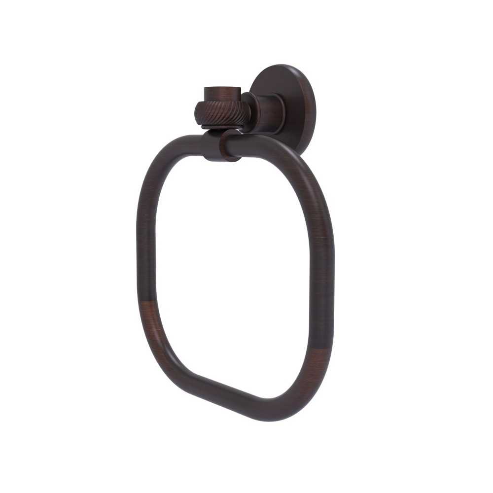Allied Brass Continental Collection Towel Ring with Twist Accents Allied Brass Continental Collection Towel Ring with Twist Accents