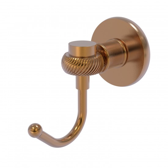 Allied Brass Continental Collection Robe Hook with Twist Accents