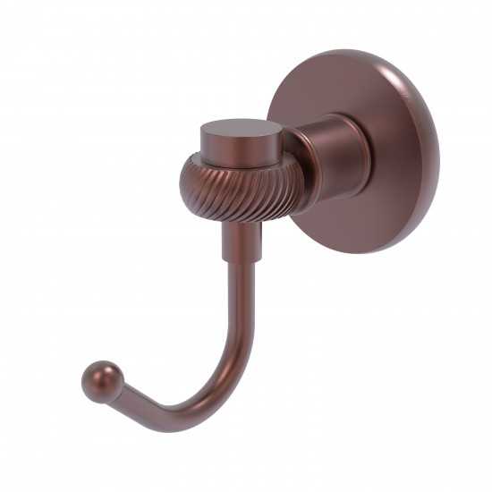 Allied Brass Continental Collection Robe Hook with Twist Accents