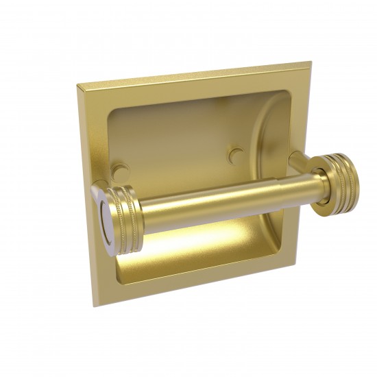 Allied Brass Continental Collection Recessed Toilet Tissue Holder with Dotted Accents