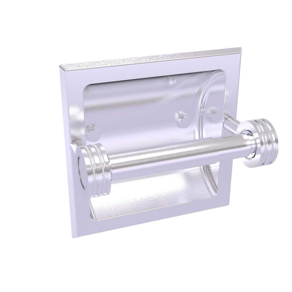 Allied Brass Continental Collection Recessed Toilet Tissue Holder with Dotted Accents