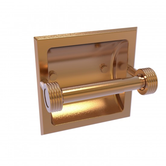 Allied Brass Continental Collection Recessed Toilet Tissue Holder with Groovy Accents