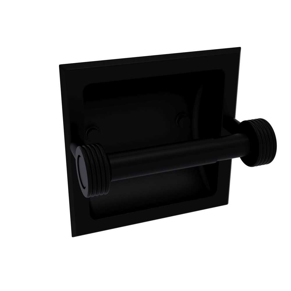 Allied Brass Continental Collection Recessed Toilet Tissue Holder with Groovy Accents