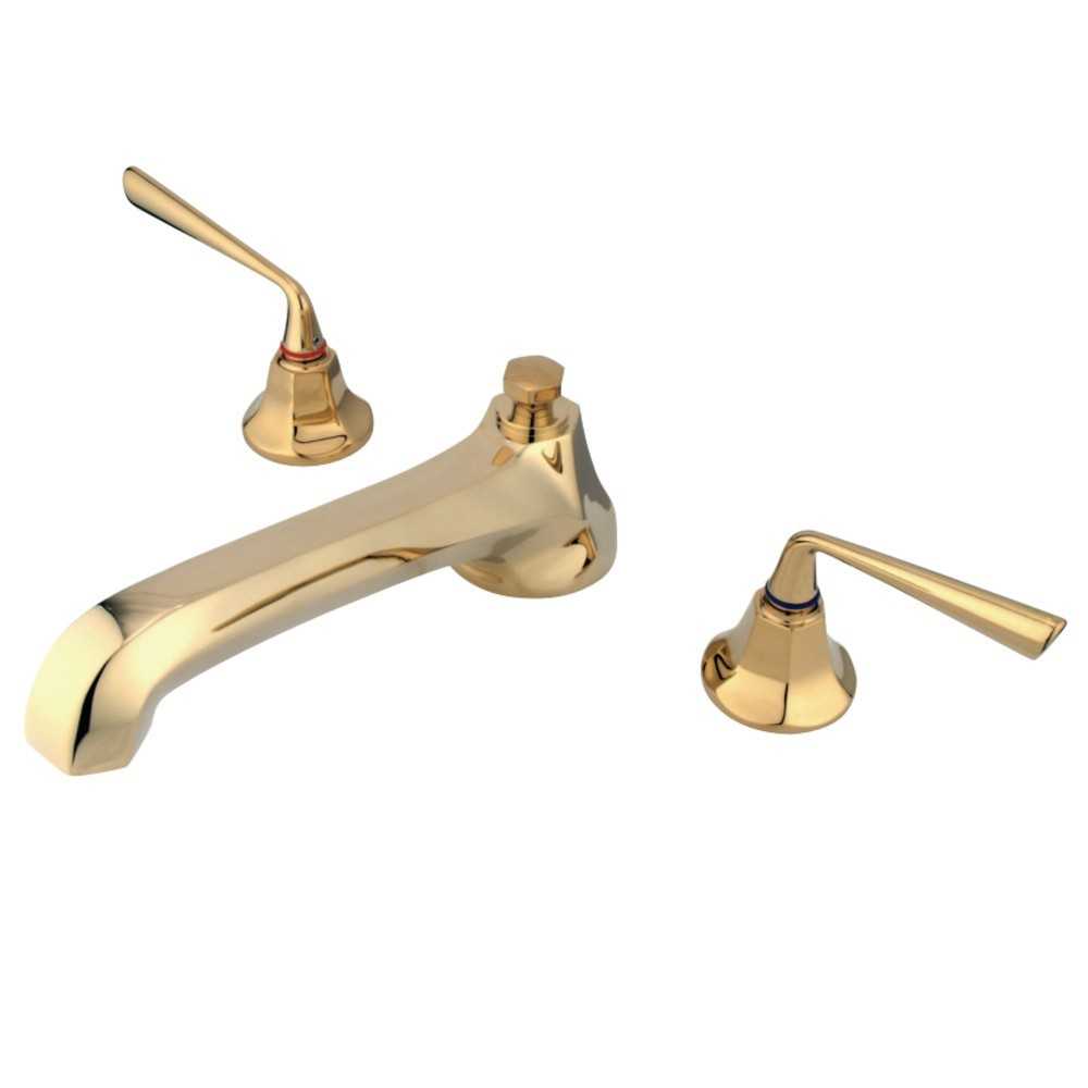 Kingston Brass Silver Sage Roman Tub Faucet, Polished Brass