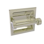 Allied Brass Continental Collection Recessed Toilet Tissue Holder with Groovy Accents