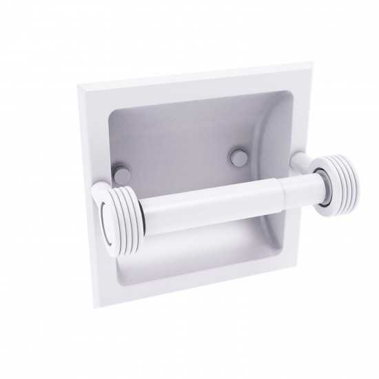 Allied Brass Continental Collection Recessed Toilet Tissue Holder with Groovy Accents
