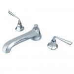 Kingston Brass Silver Sage Roman Tub Faucet, Polished Chrome