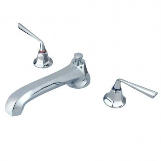 Kingston Brass Silver Sage Roman Tub Faucet, Polished Chrome