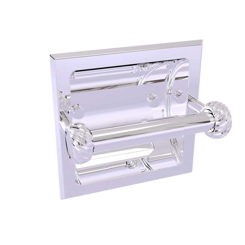 Allied Brass Continental Collection Recessed Toilet Tissue Holder with Twisted Accents