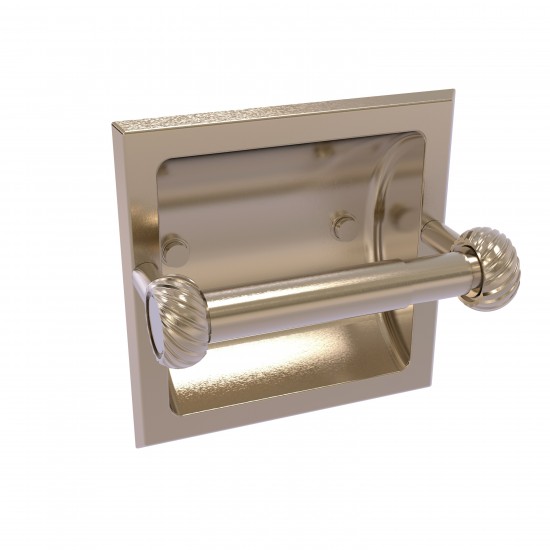 Allied Brass Continental Collection Recessed Toilet Tissue Holder with Twisted Accents