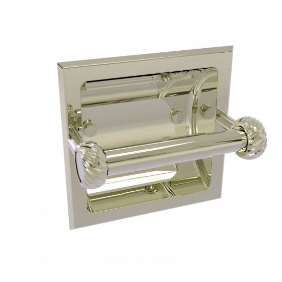 Allied Brass Continental Collection Recessed Toilet Tissue Holder with Twisted Accents