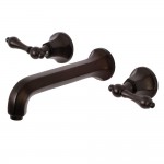 Kingston Brass Metropolitan 2-Handle Wall Mount Tub Faucet, Oil Rubbed Bronze