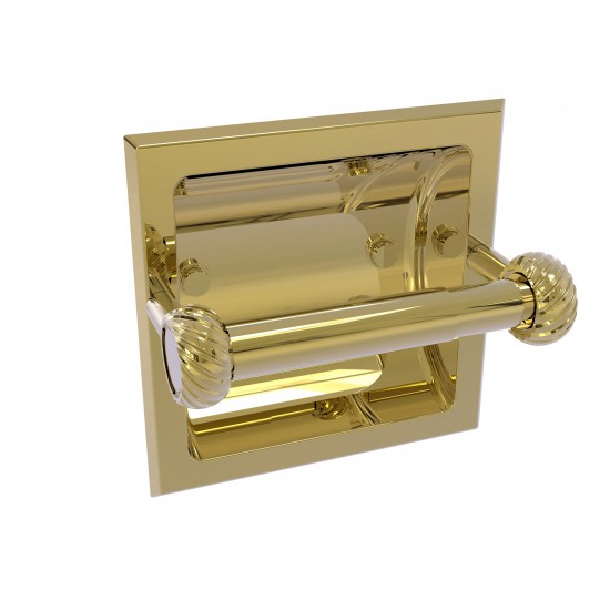 Allied Brass Continental Collection Recessed Toilet Tissue Holder with Twisted Accents