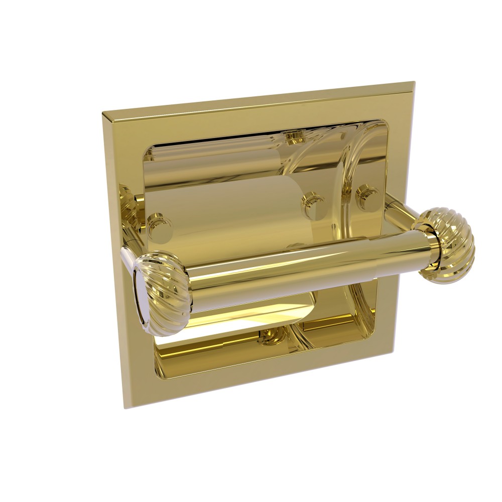 Allied Brass Continental Collection Recessed Toilet Tissue Holder with Twisted Accents Allied Brass Continental Collection Recessed Toilet Tissue Holder with Twisted Accents
