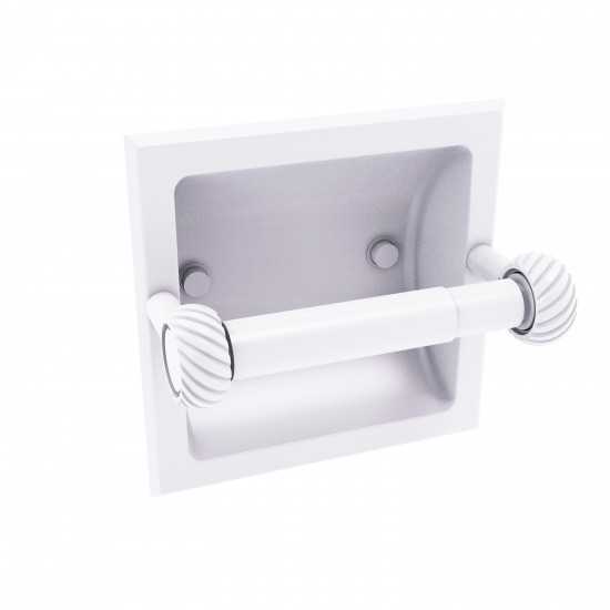 Allied Brass Continental Collection Recessed Toilet Tissue Holder with Twisted Accents