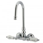 Kingston Brass Vintage 3-3/8-Inch Wall Mount Tub Faucet, Polished Chrome