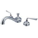 Kingston Brass Silver Sage Roman Tub Faucet, Polished Chrome