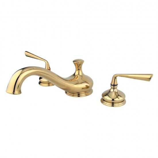 Kingston Brass Silver Sage Roman Tub Faucet, Polished Brass