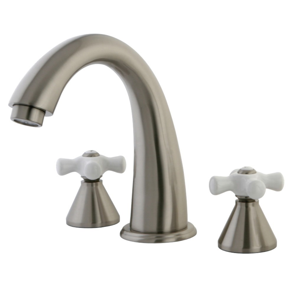 Kingston Brass Naples Roman Tub Faucet, Brushed Nickel Kingston Brass Naples Roman Tub Faucet, Brushed Nickel