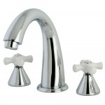 Kingston Brass Naples Roman Tub Faucet, Polished Chrome