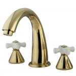 Kingston Brass Naples Roman Tub Faucet, Polished Brass