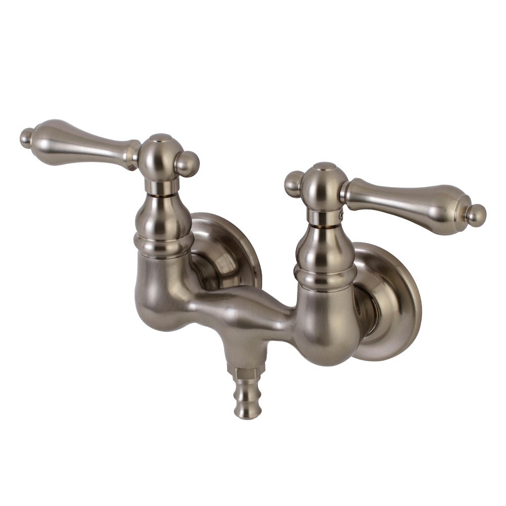 Aqua Vintage Vintage 3-3/8 Inch Wall Mount Tub Faucet, Brushed Nickel