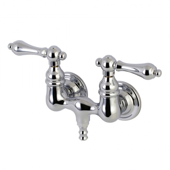 Aqua Vintage Vintage 3-3/8 Inch Wall Mount Tub Faucet, Polished Chrome