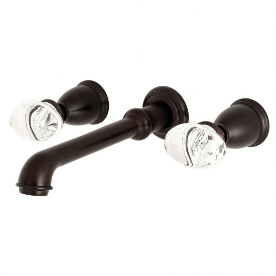 Kingston Brass Krystal Onyx Wall Mount Roman Tub Faucet, Oil Rubbed Bronze