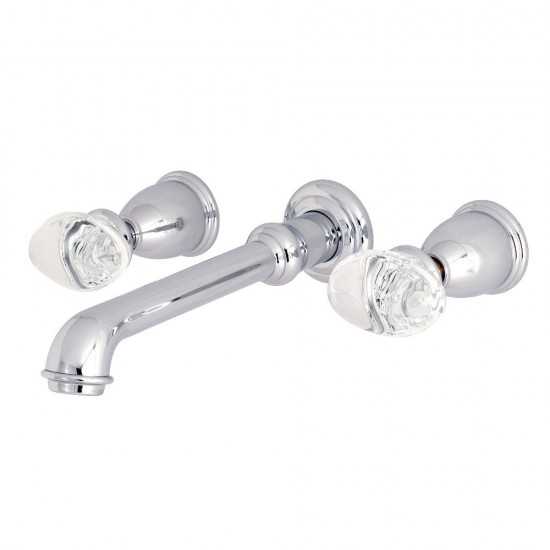 Kingston Brass Krystal Onyx Wall Mount Roman Tub Faucet, Polished Chrome