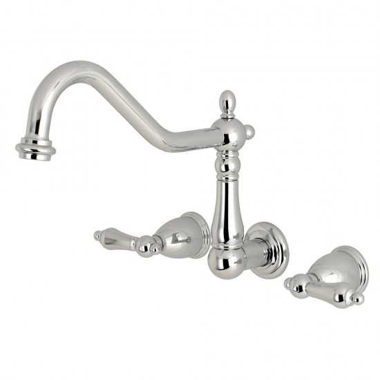 Kingston Brass Heritage Wall Mount Tub Faucet, Polished Chrome