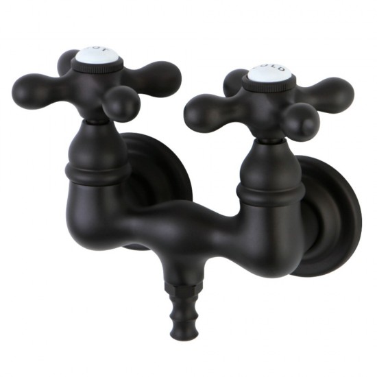 Kingston Brass Vintage 3-3/8-Inch Wall Mount Tub Faucet, Oil Rubbed Bronze