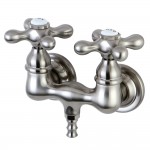 Kingston Brass Vintage 3-3/8-Inch Wall Mount Tub Faucet, Brushed Nickel