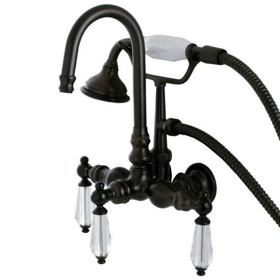 Aqua Vintage Wilshire Wall Mount Clawfoot Tub Faucet, Oil Rubbed Bronze