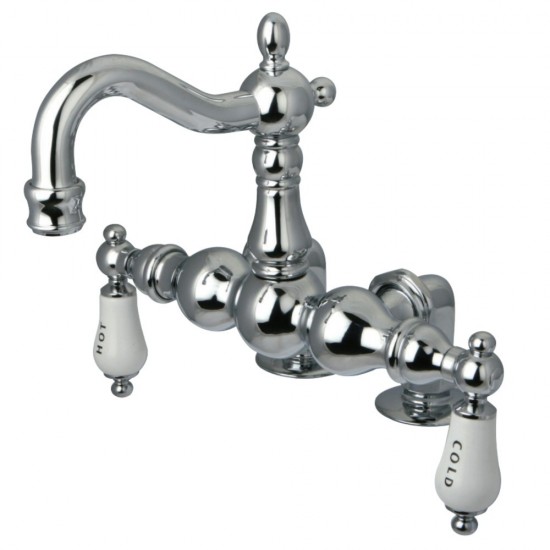 Kingston Brass Vintage 3-3/8-Inch Deck Mount Tub Faucet, Polished Chrome