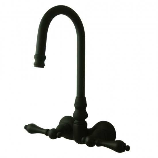 Kingston Brass Vintage 3-3/8-Inch Wall Mount Tub Faucet, Oil Rubbed Bronze