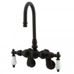 Kingston Brass Vintage Adjustable Center Wall Mount Tub Faucet, Oil Rubbed Bronze