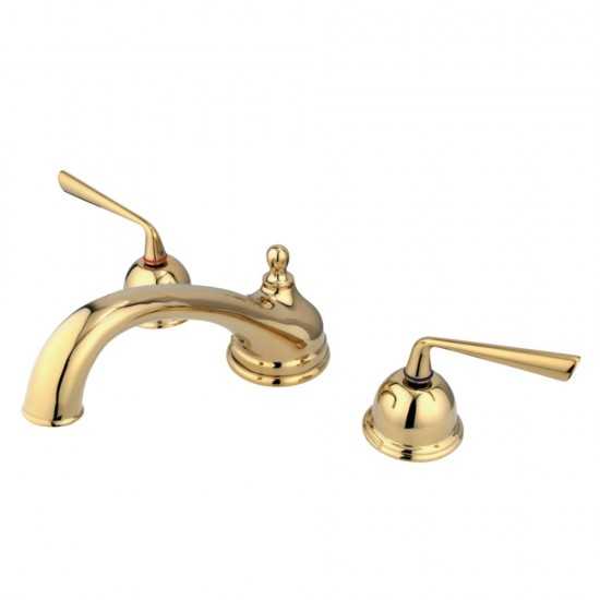 Kingston Brass Silver Sage Roman Tub Faucet, Polished Brass