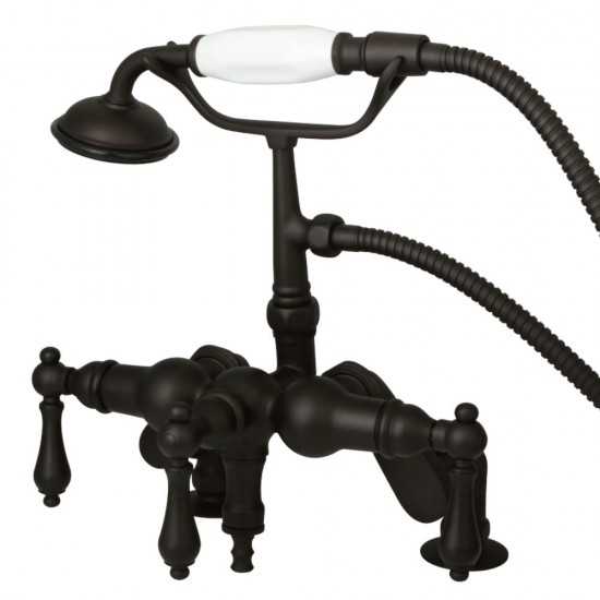 Kingston Brass Vintage Adjustable Center Deck Mount Tub Faucet, Oil Rubbed Bronze