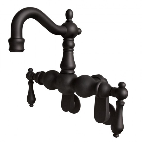 Kingston Brass Vintage Adjustable Center Wall Mount Tub Faucet, Oil Rubbed Bronze