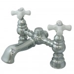 Kingston Brass Vintage 7-Inch Deck Mount Tub Faucet, Polished Chrome