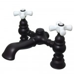 Kingston Brass Vintage 7-Inch Deck Mount Tub Faucet, Oil Rubbed Bronze