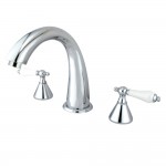 Kingston Brass Naples Roman Tub Faucet, Polished Chrome