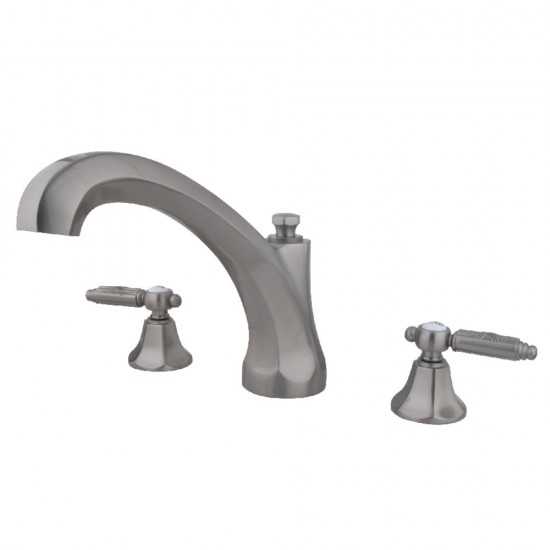 Kingston Brass Georgian Roman Tub Faucet, Brushed Nickel