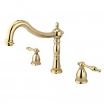 Kingston Brass Heritage Roman Tub Faucet, Polished Brass