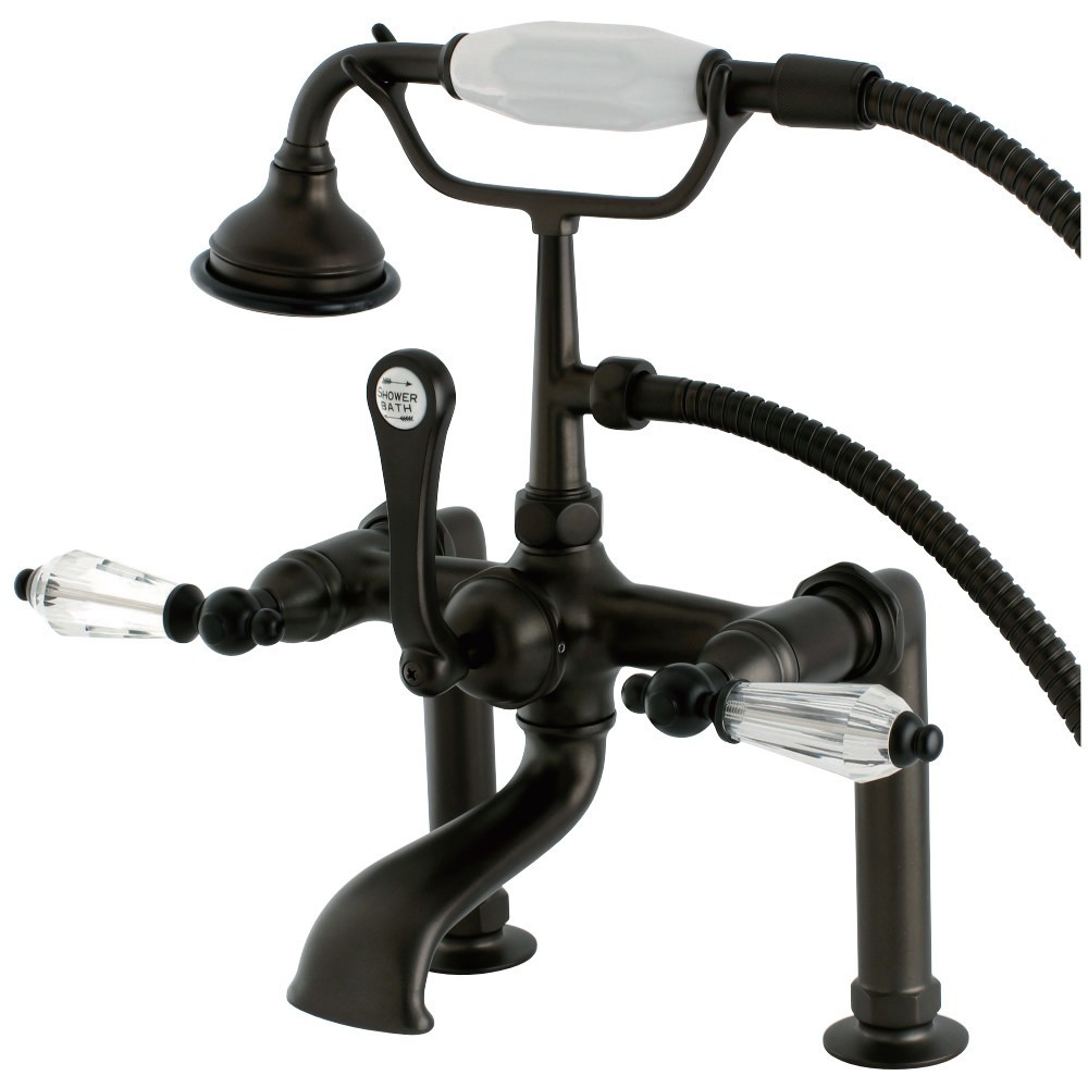 Aqua Vintage Wilshire Deck Mount Clawfoot Tub Faucet, Oil Rubbed Bronze